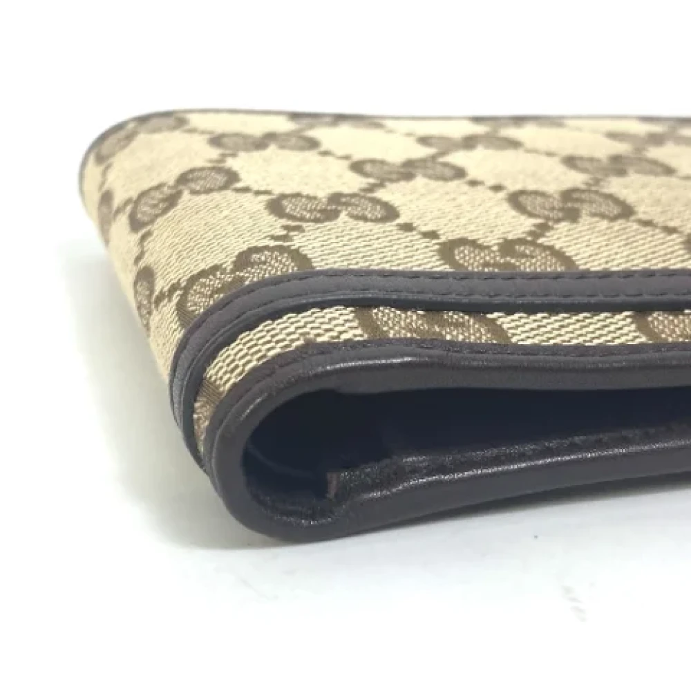 Gucci Vintage Pre-owned Leather wallets Beige Dames
