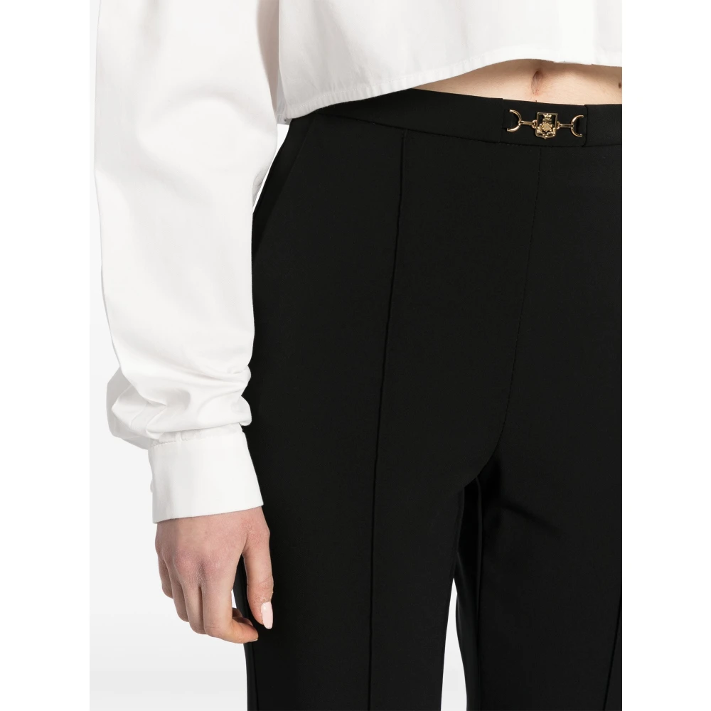 Elisabetta Franchi Zwarte Broek Black Dames