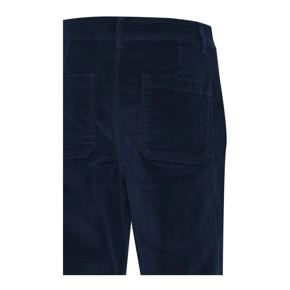 b.Young Blauwe Wide Leg High Waist Broek Blue Dames