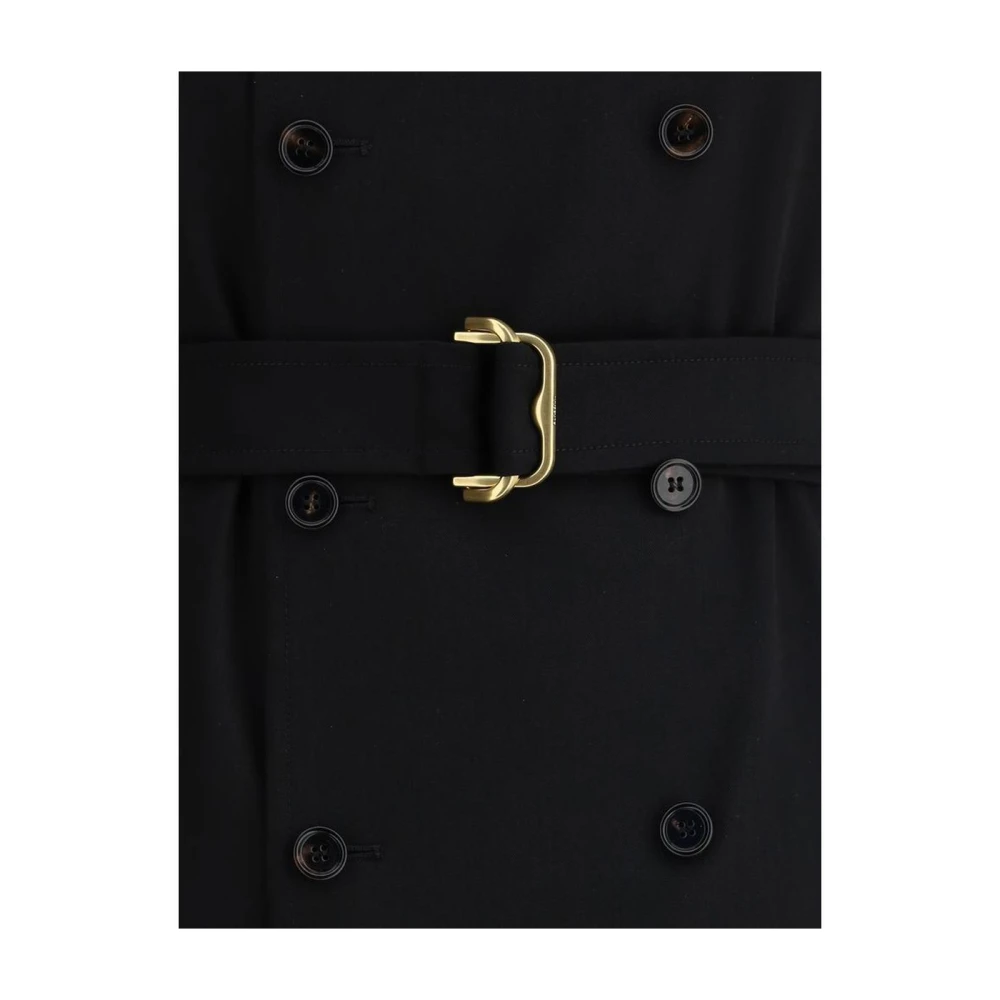 Burberry Elegante Midi Jurk Stijl Black Dames