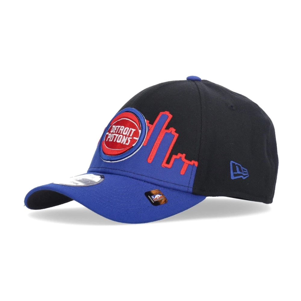 New Era Men's Nba Curved Visor Cap Detroit Pistons