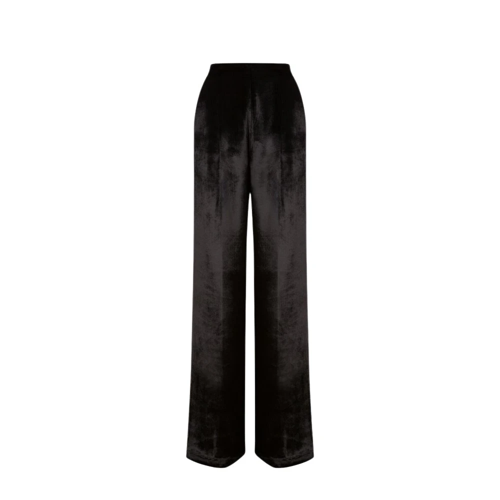 Alberta Ferretti Donna Nero Pantaloni, 2XS, New,