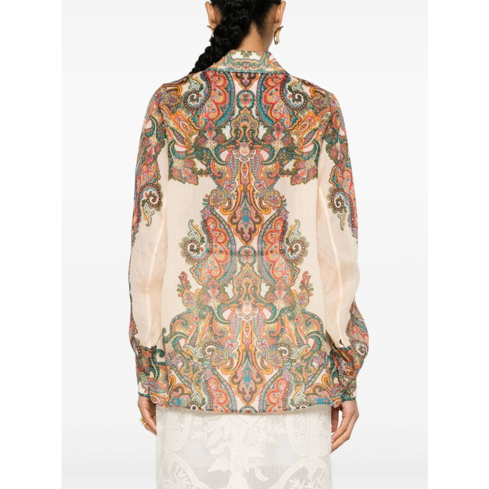 Zimmermann Multicolor Paisley Shirt Aw24 Multicolor Dames