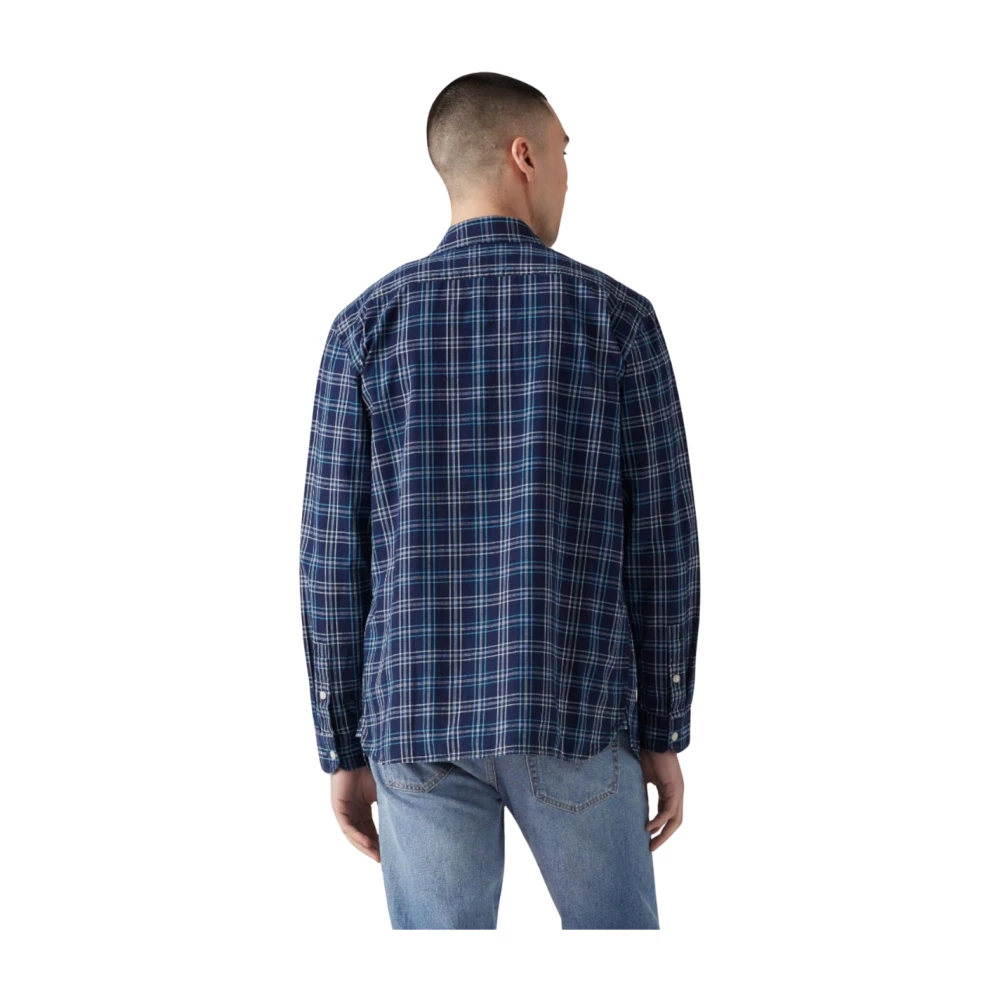Levi's Overhemd met textuur Blue Heren