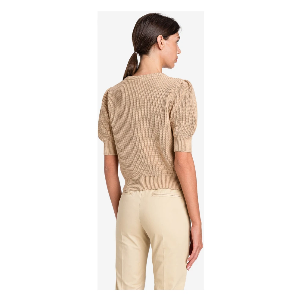 Twinset Katoenen Micro-Pull Set Beige Dames