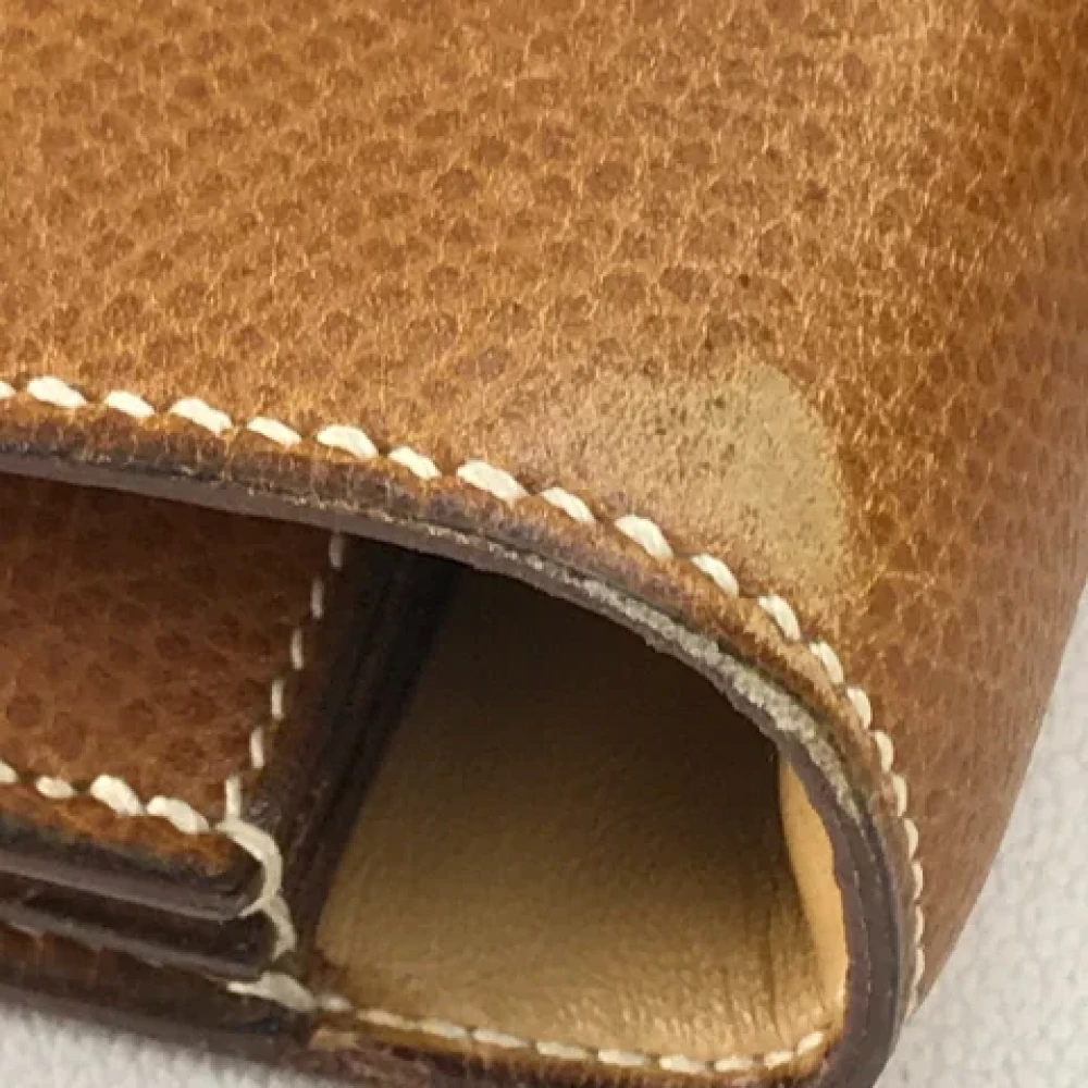 Hermès Vintage Pre-owned Leather handbags Brown Dames
