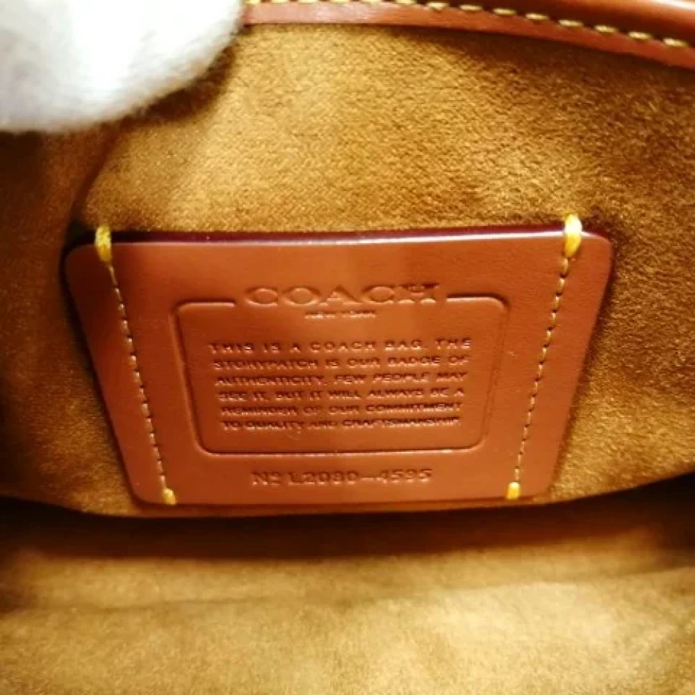 Coach Pre-owned Leather handbags Brown Dames