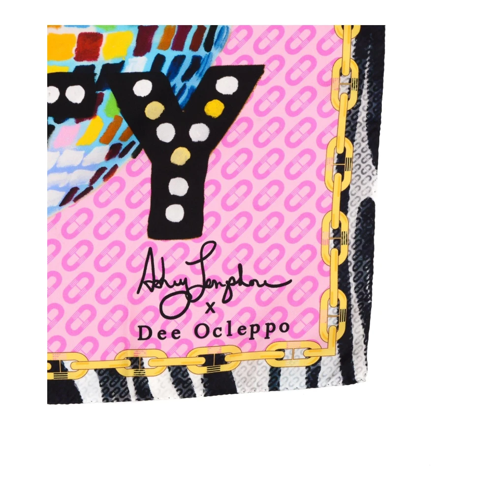 Dee Ocleppo Pop Art Zijden Sjaal Multicolor Dames