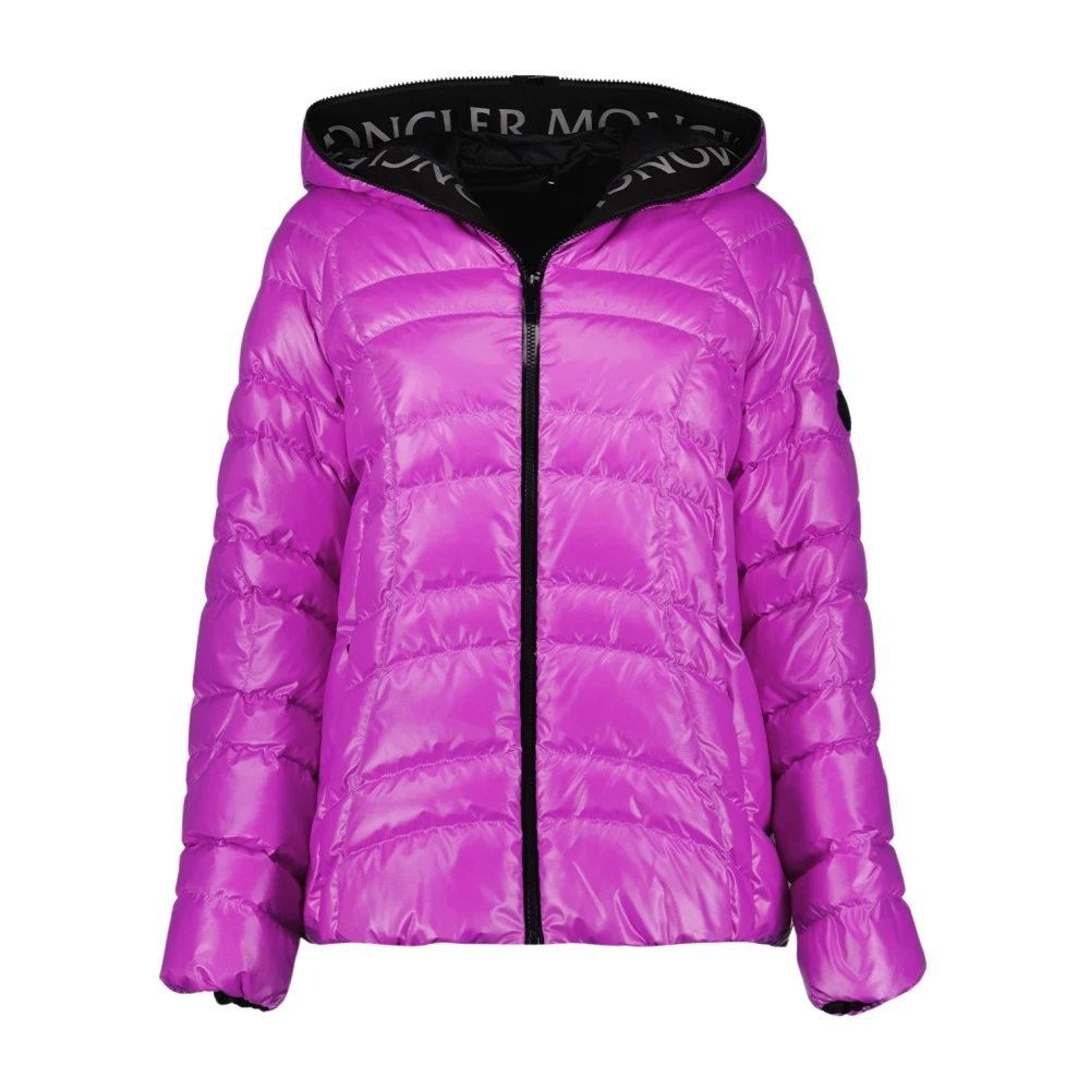 Moncler Quiltad huva jacka Pink, Dam