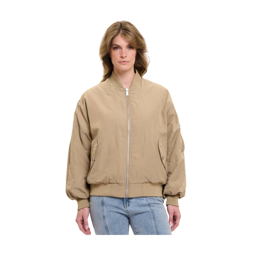 Rino&Pelle Reversible Bomber Jacket Elyn Brown Dames