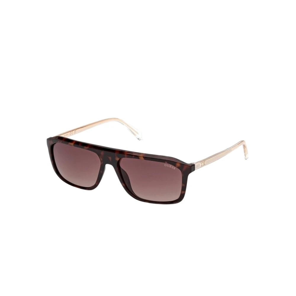 Guess Brown Sunglasses, Male, 57 Mm, Rectangle Sunglasses