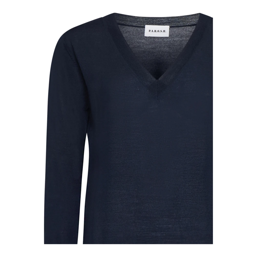 P.a.r.o.s.h. Blauwe Sweater Stijlvolle Winkel Tas Blue Dames