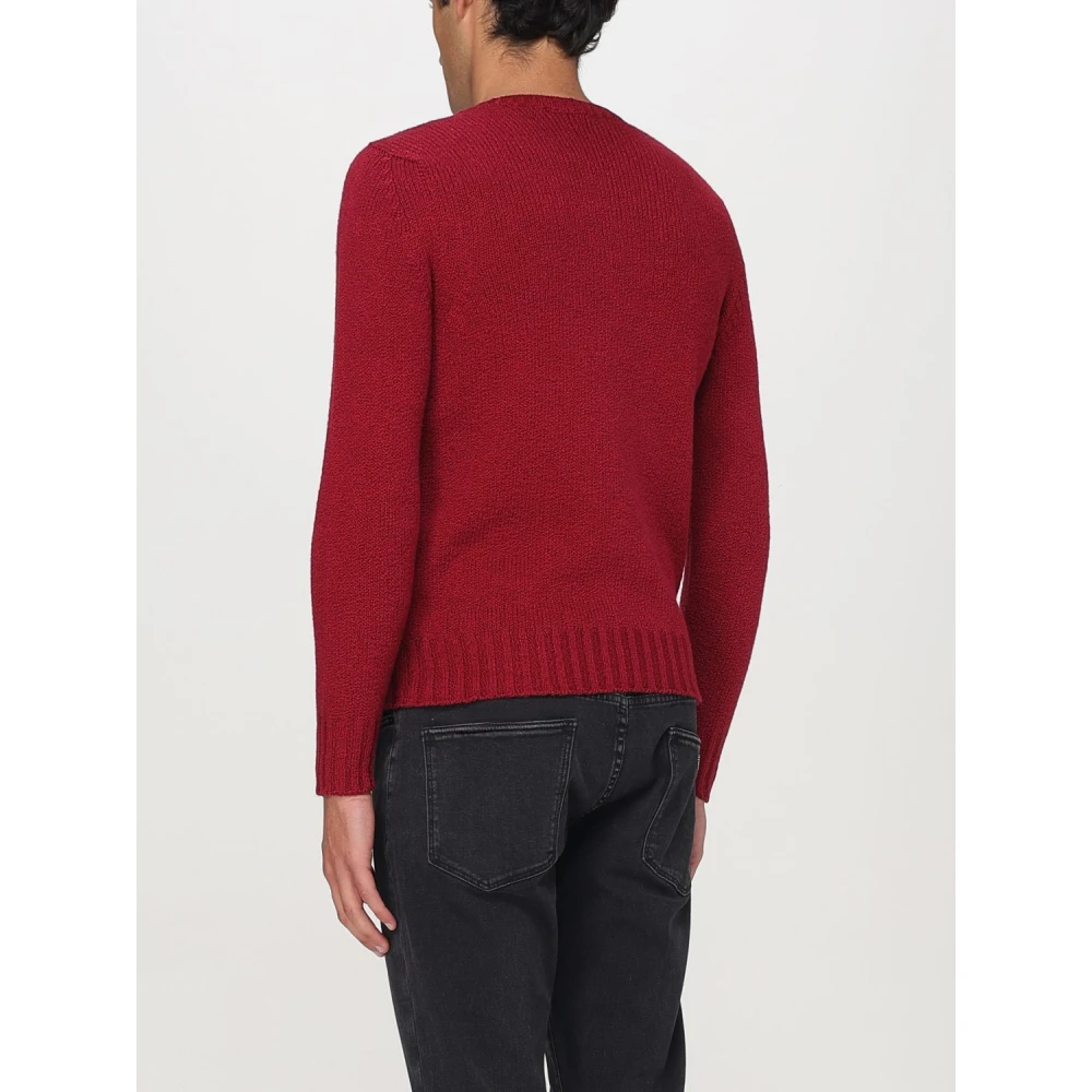 Drumohr Bordeaux Sweaters Red Heren