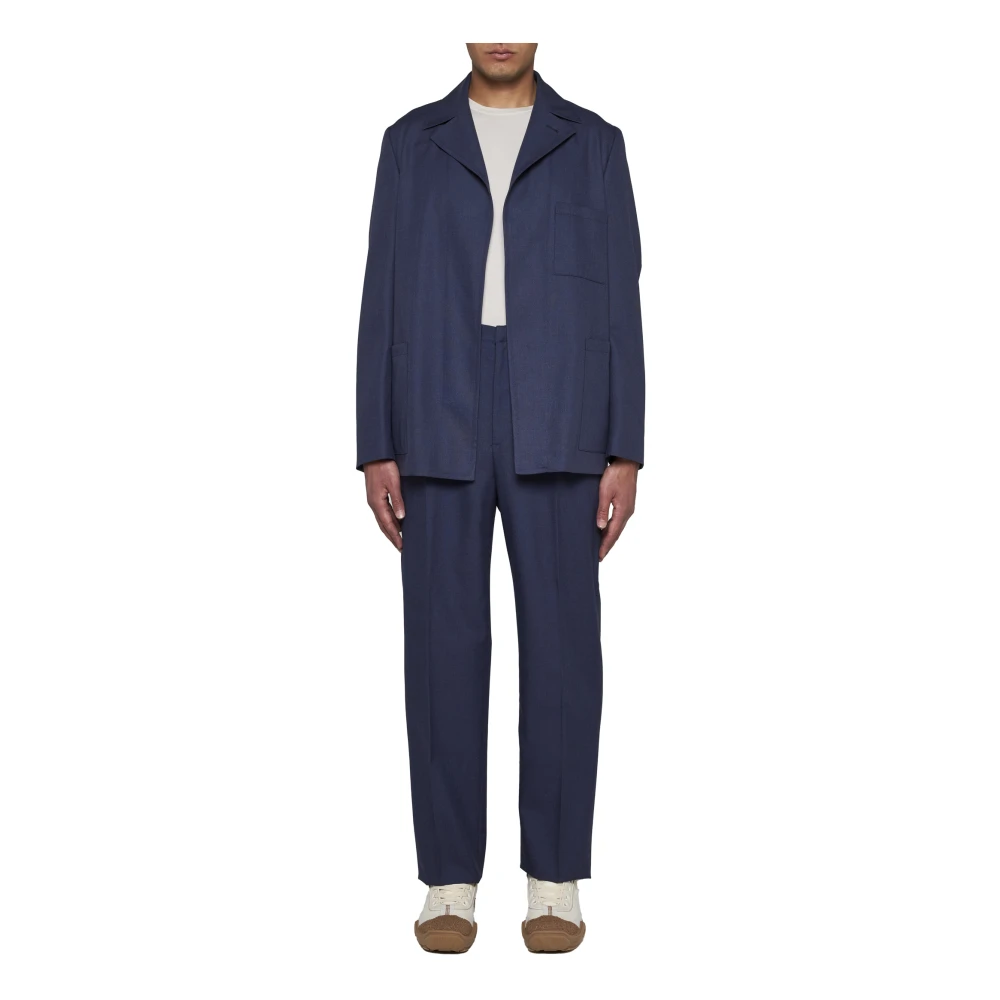 Fendi Stijlvolle Broek Blue Heren