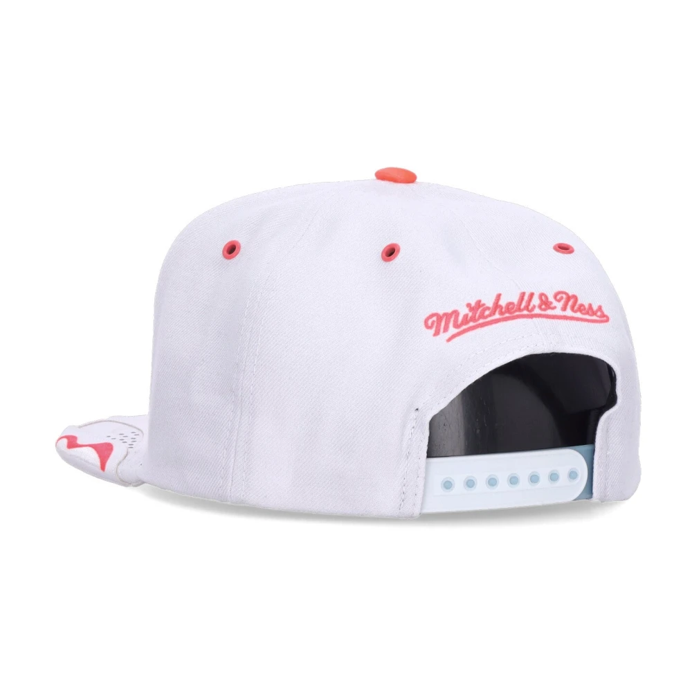 Mitchell & Ness Chicago Bulls Platte Klep Snapback Pet White Unisex