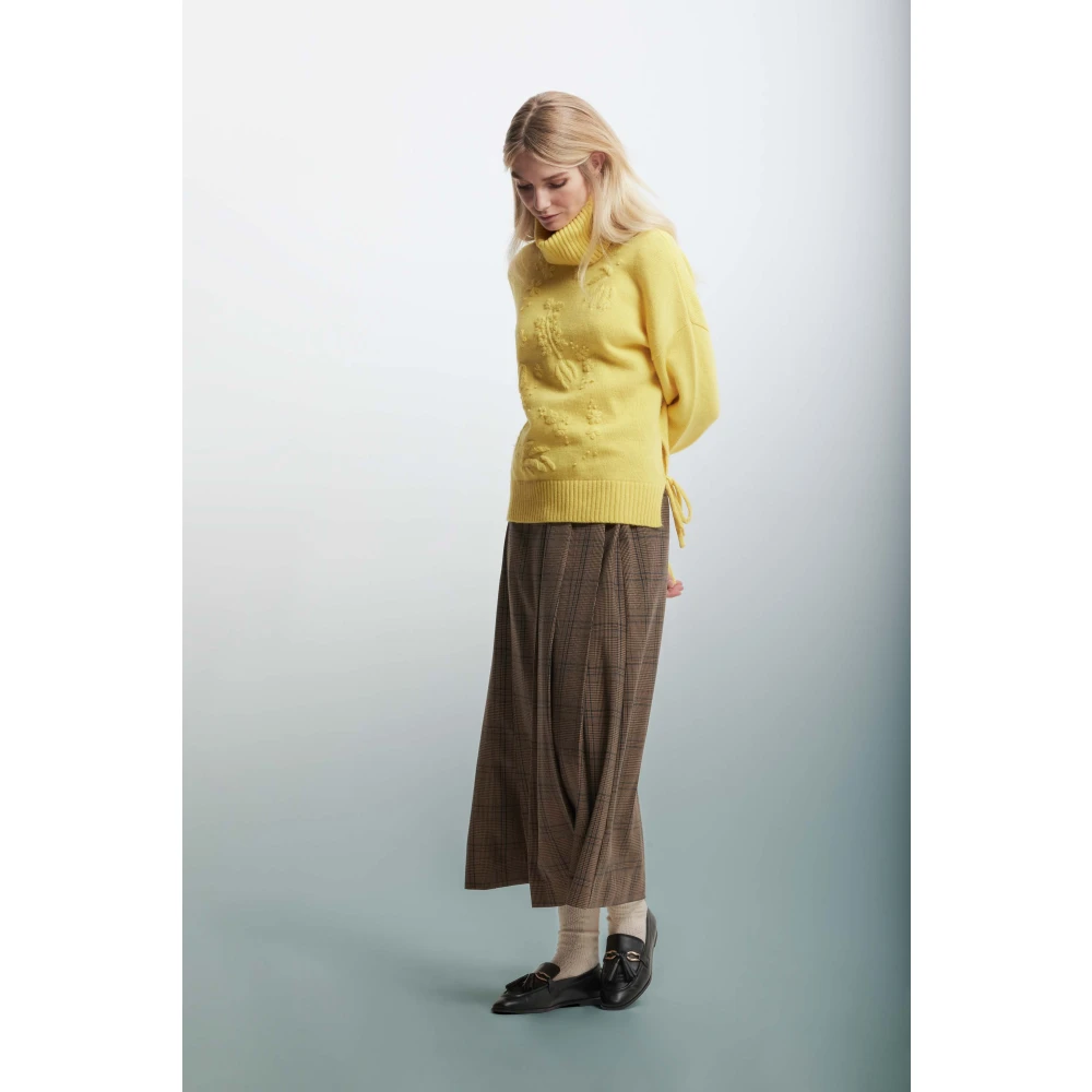 Kocca Tijdloze Tartan Geplooide Rok Brown Dames