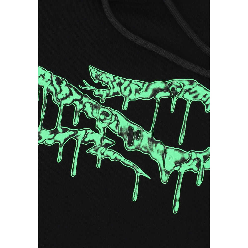 Propaganda Zwarte Logo Hoodie met Voorzak Black Heren