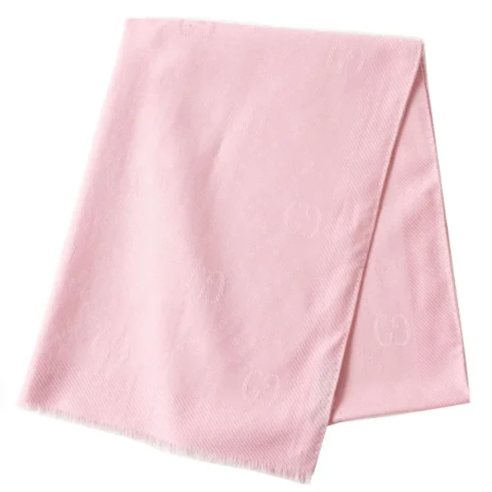 Gucci Vintage Pre-owned Wool scarves Pink Dames