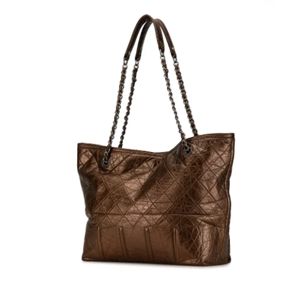 Chanel Vintage Pre-owned Leather totes Brown Dames