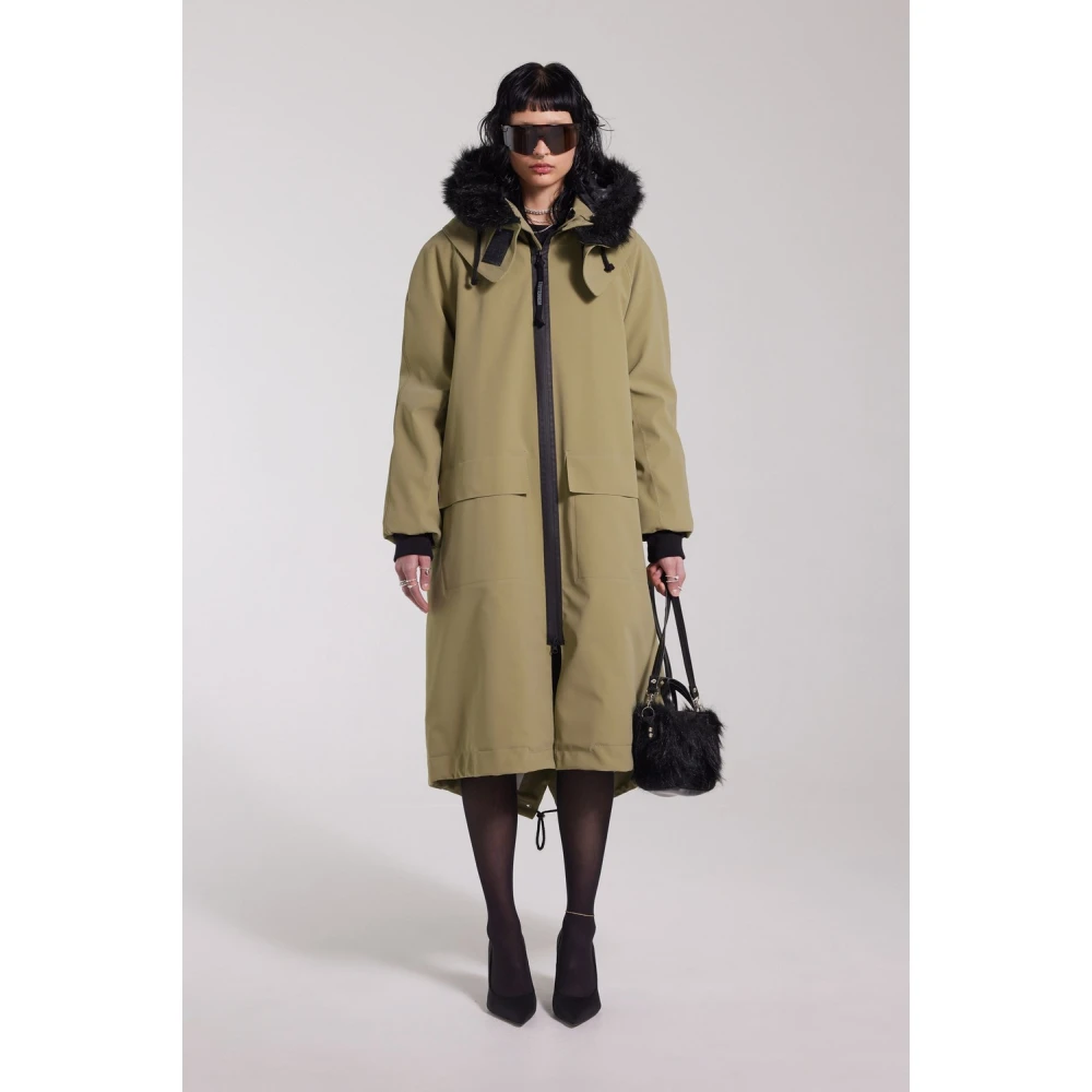 Stutterheim Waterdichte Fishtail Parka voor Vrouwen Green Dames