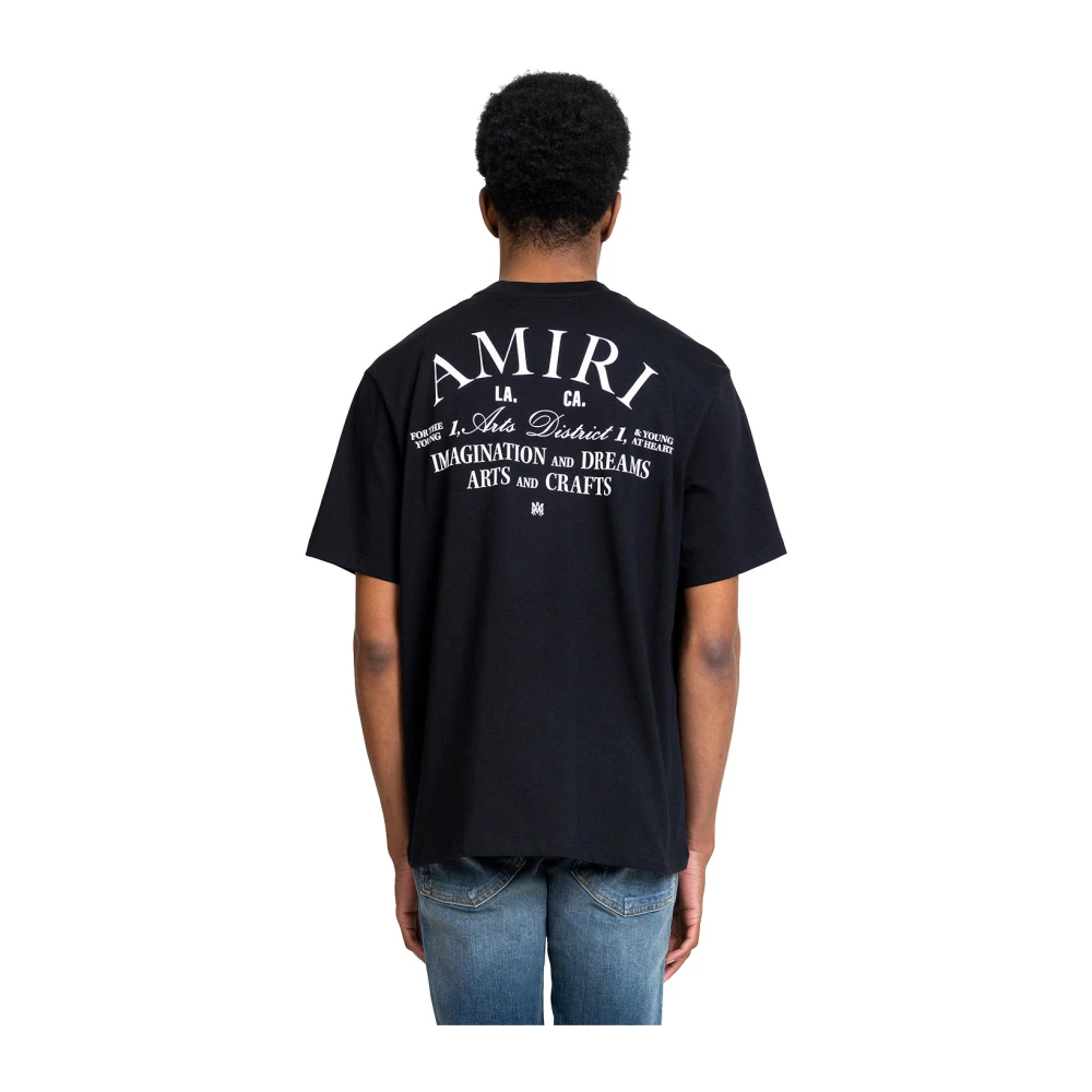 Amiri Kunstwijk T-shirt Zwart Black Heren