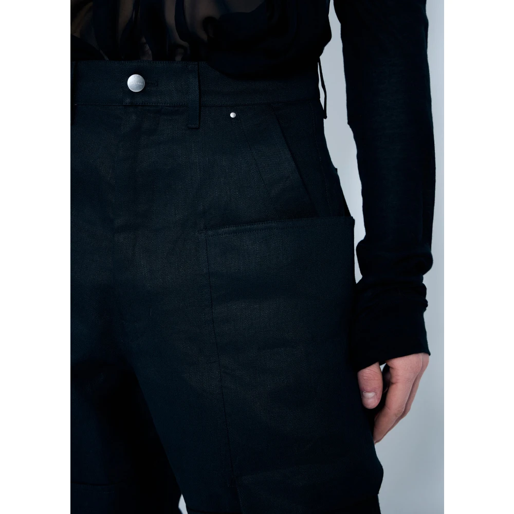 Rick Owens Gestructureerde cargobroek Black Heren