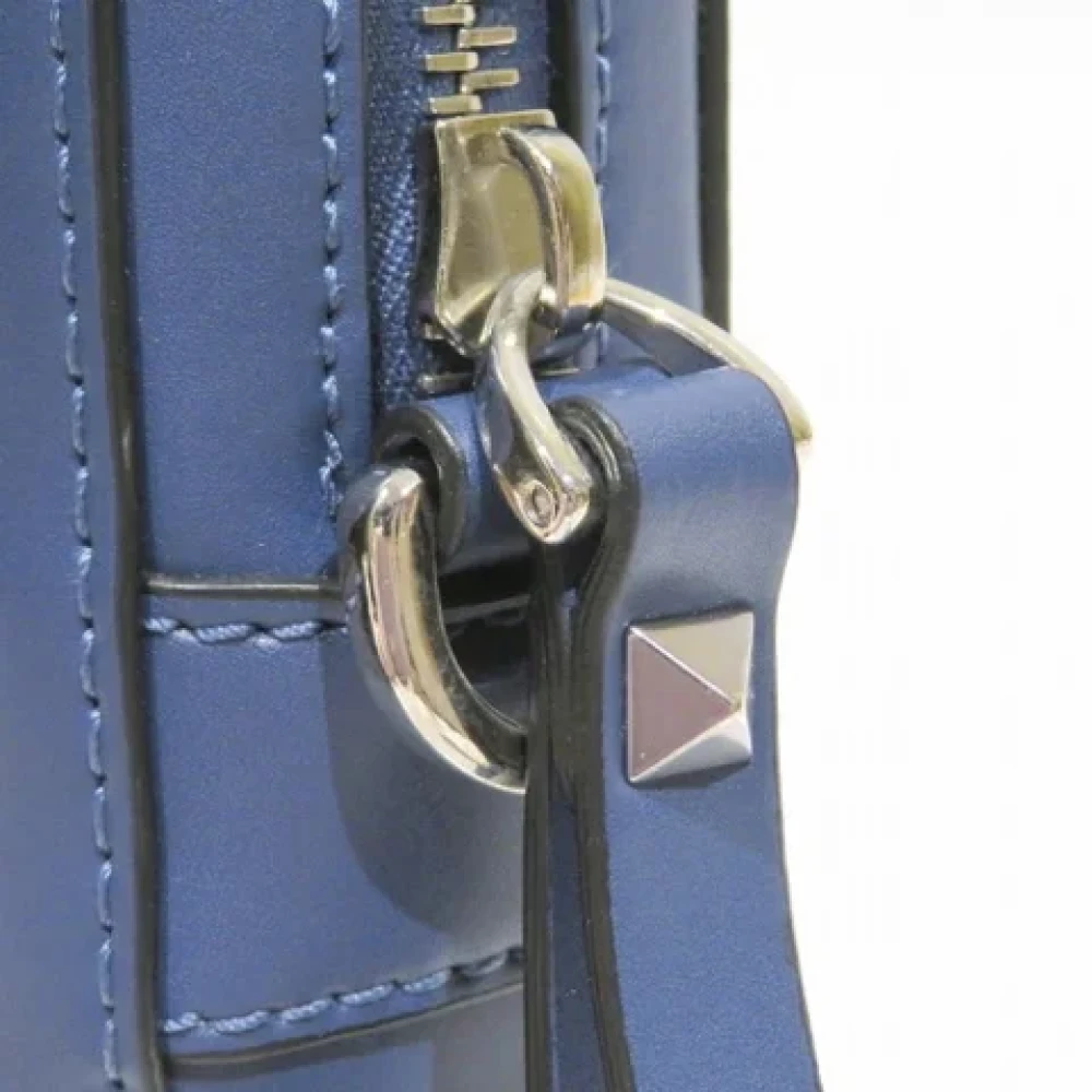 Valentino Vintage Pre-owned Leather shoulder-bags Blue Unisex