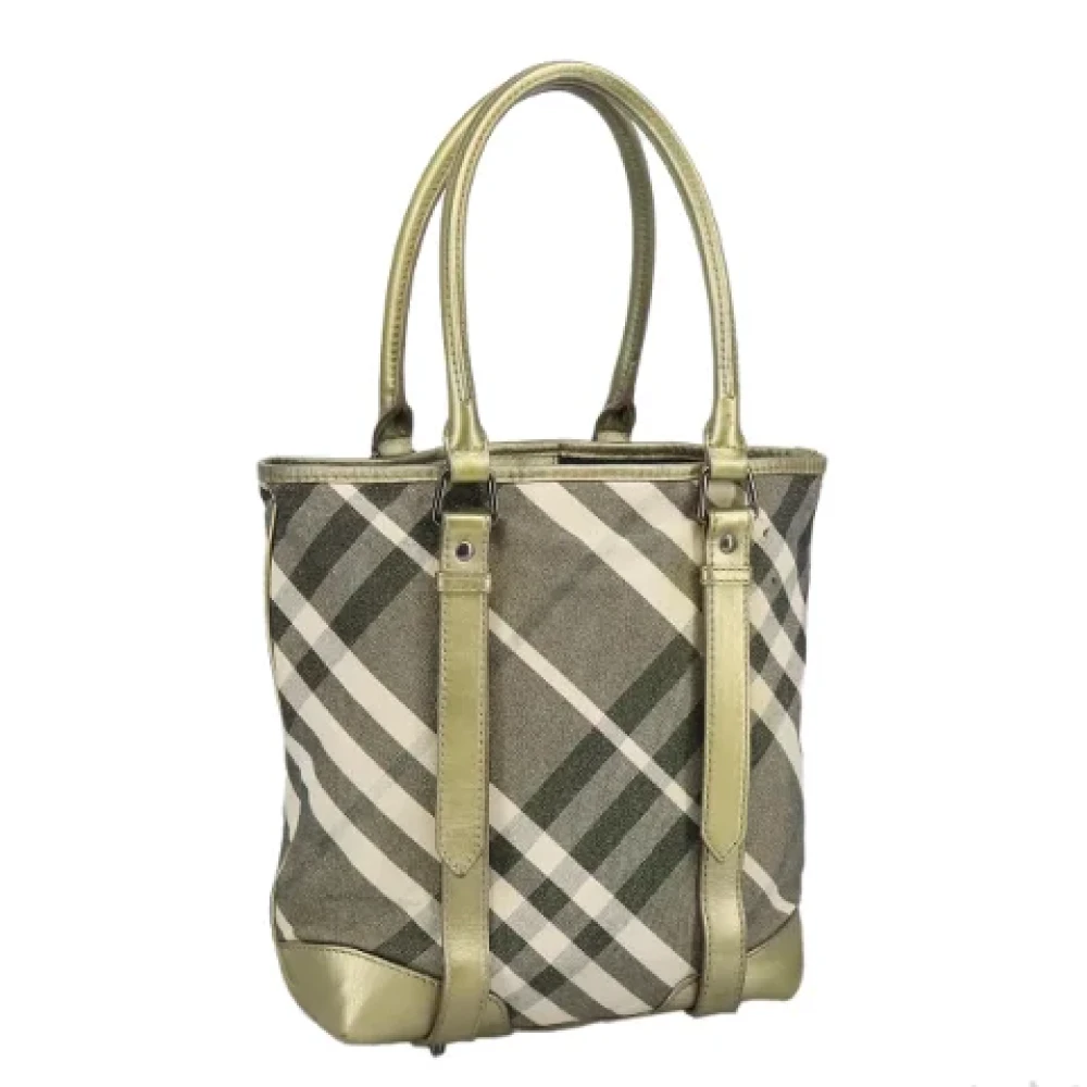 Burberry Vintage Pre-owned Canvas handbags Green Dames