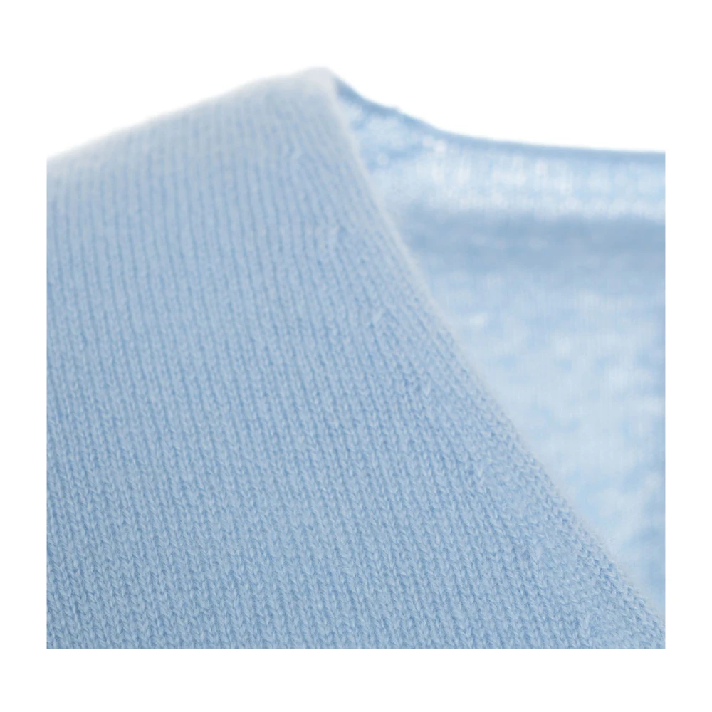 MVM Blauwe Cashmere Gebreide Trui Aw24 Blue Dames