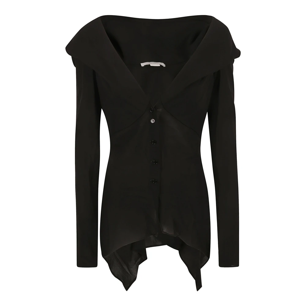 Stella Mccartney Zwarte Cardigan met Moulded Shirt Black Dames
