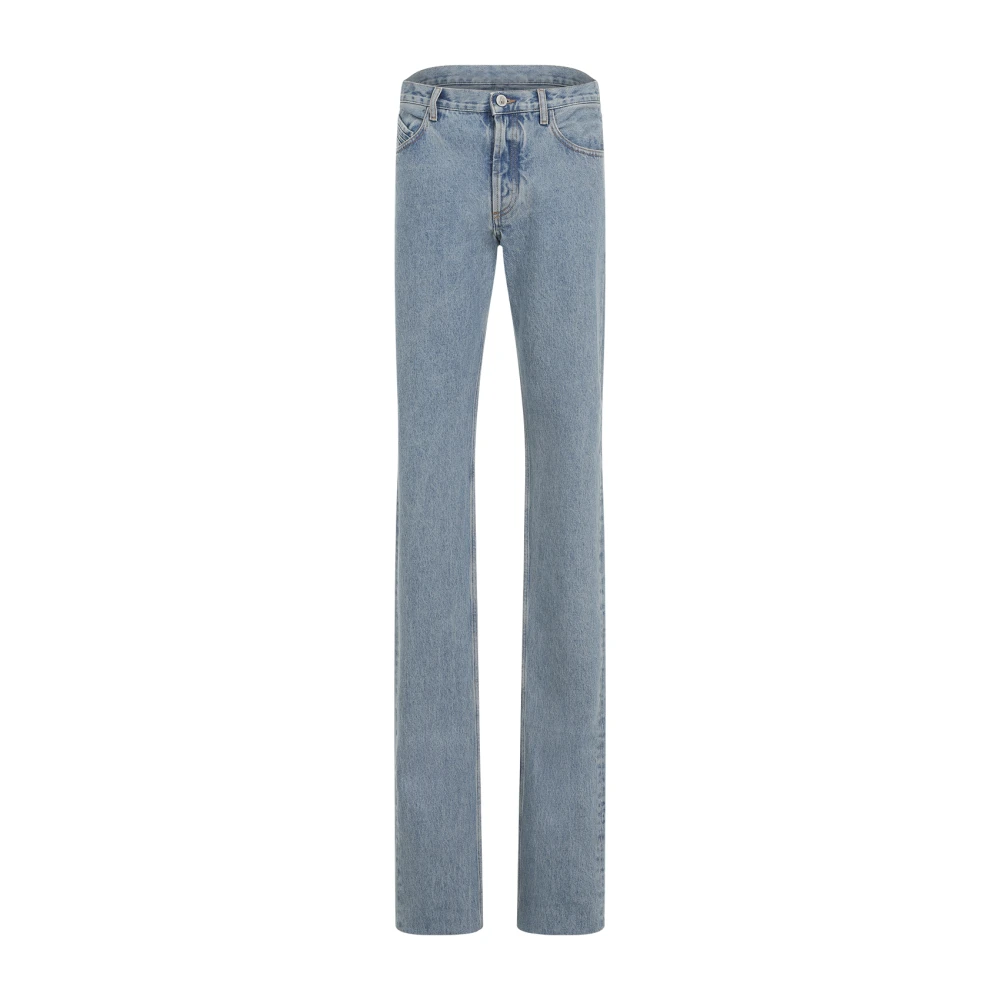 The Attico Blå Stone Washed Denim Jeans Blue, Dam