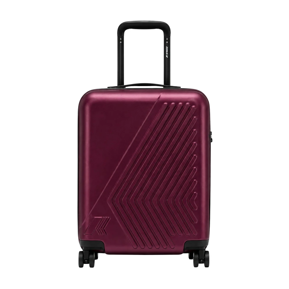 K-Way Uomo Rosso Suitcases, Taglia Unica, New,