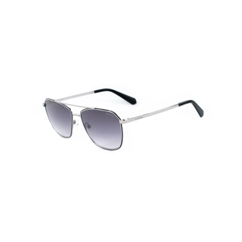 Guess Men's Black Metal Frame Square Sunglasses - Sunglasses - One Size - Accessories