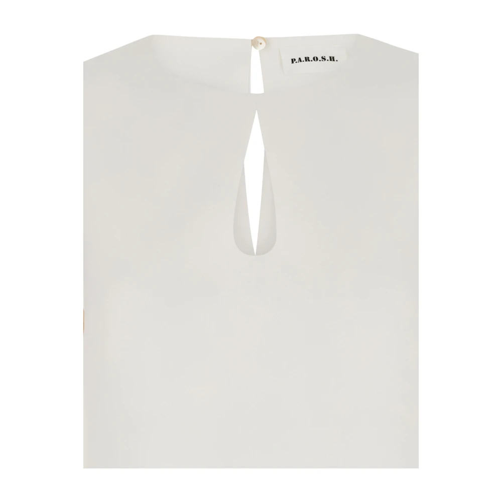 P.a.r.o.s.h. Witte Blusa Shirt White Dames