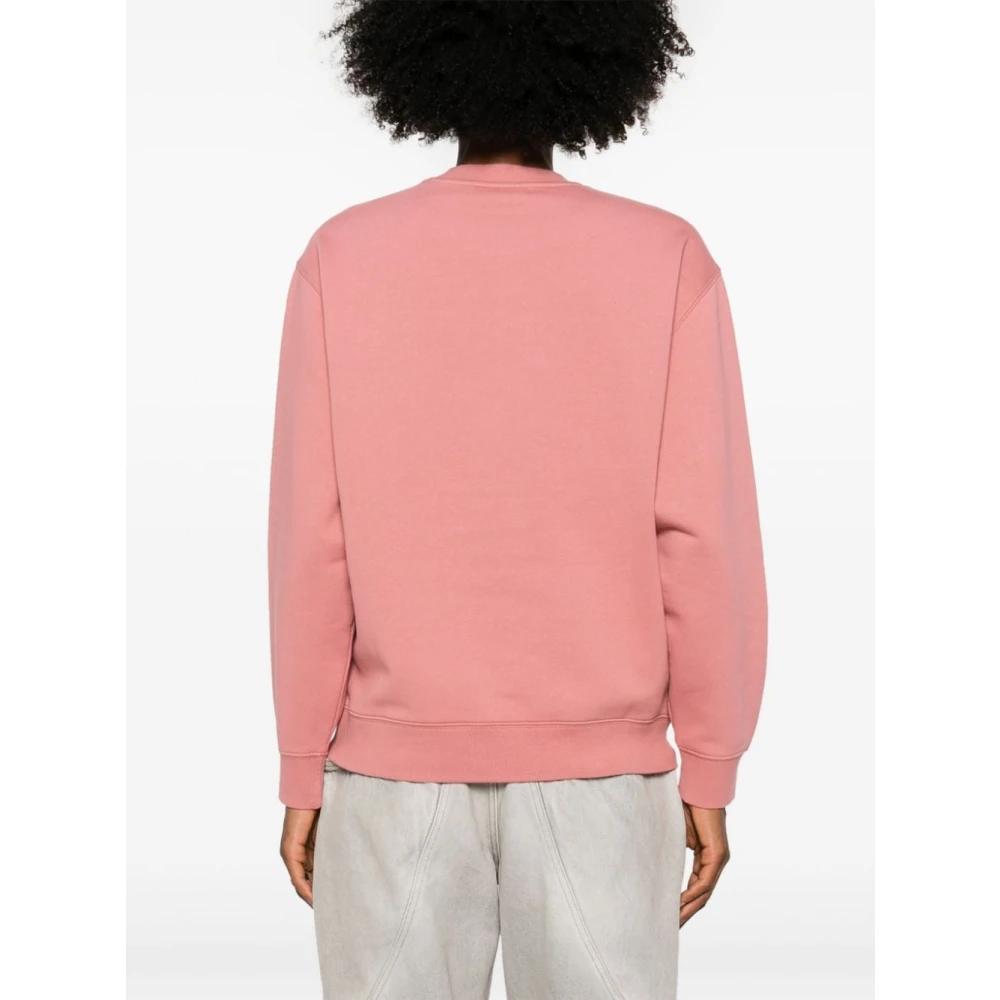 Carhartt WIP Roze Sweater Jersey Geborduurd Logo Pink Dames