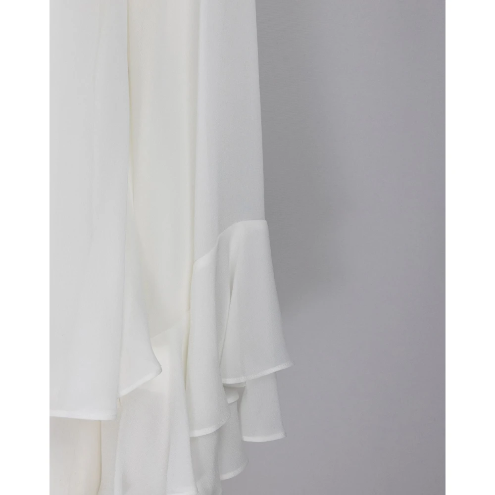 Max Mara Studio Wit zijden overhemdset White Dames