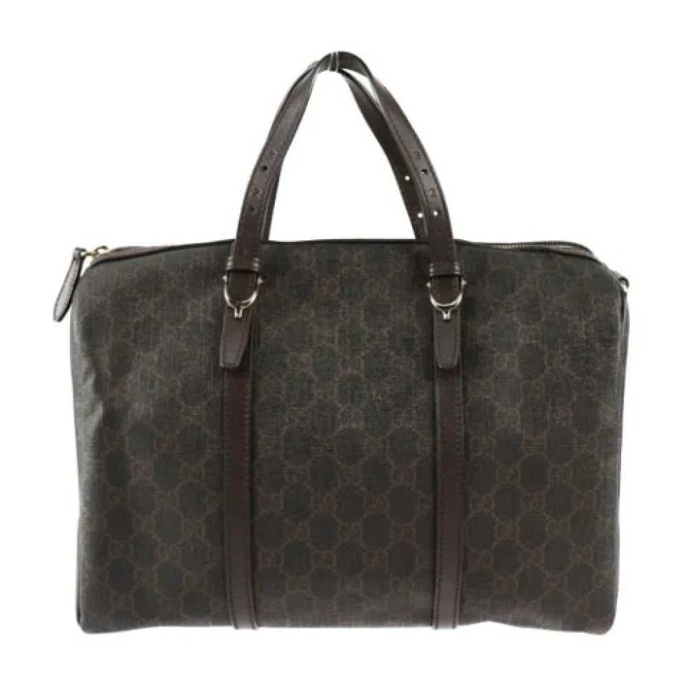 Gucci Vintage Pre-owned Canvas handbags Black Dames