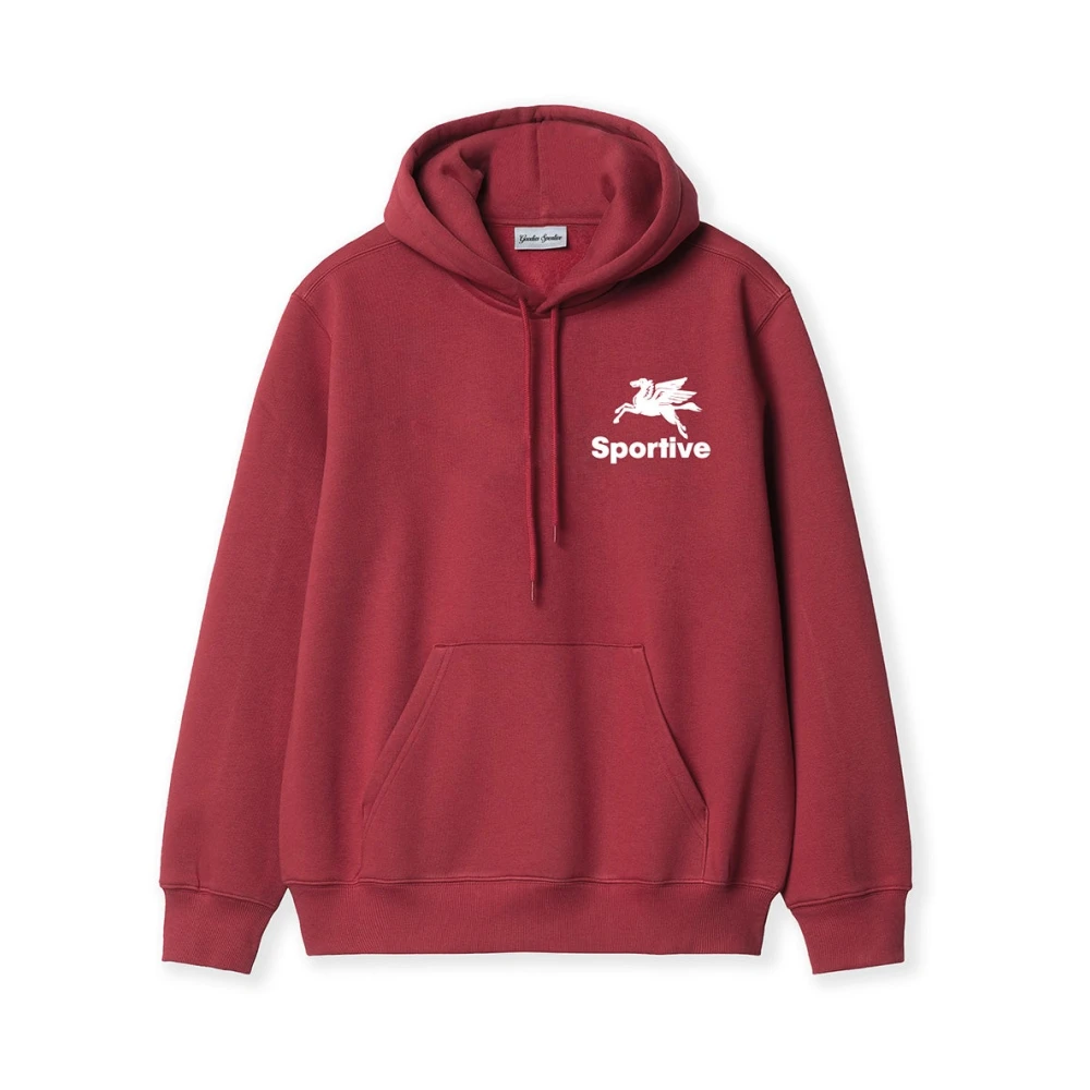 Goodies Sportive Burgundy Streetwear Hoodie Red Heren