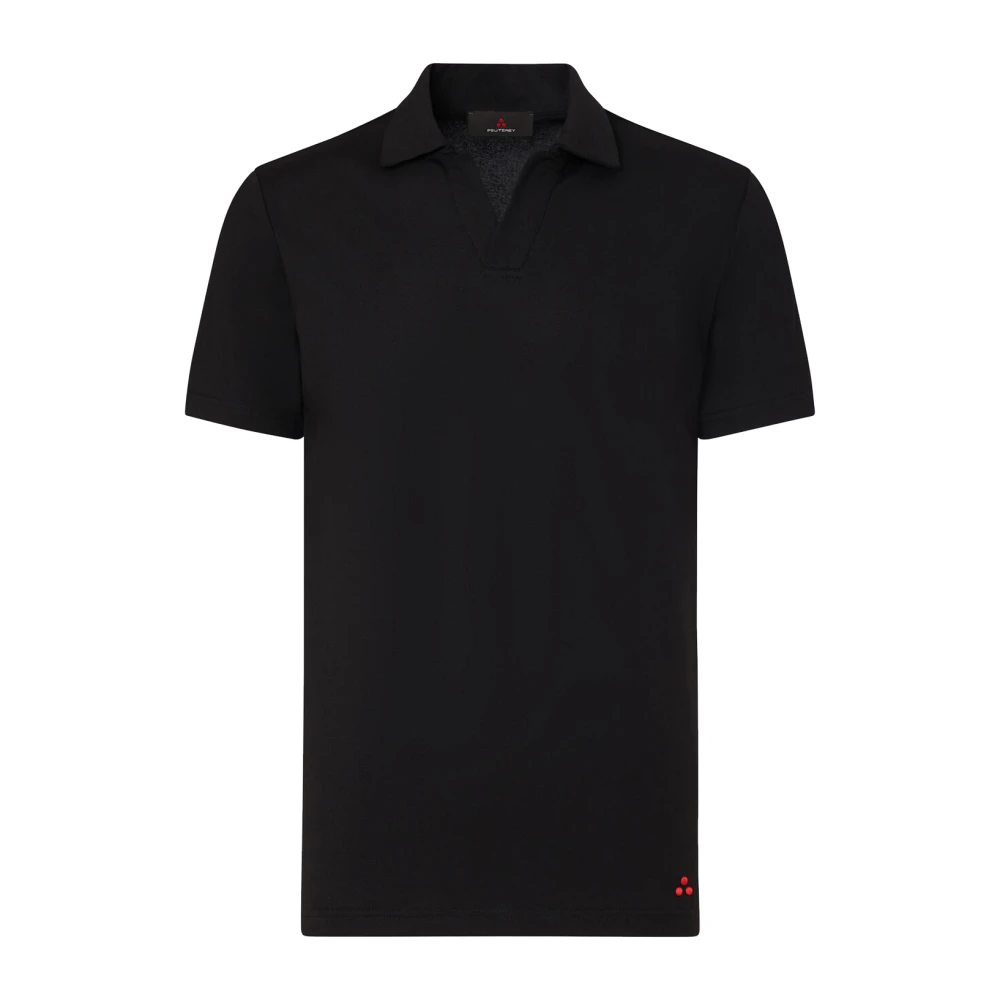 Peuterey Black Polo Shirts, Male, 3XL, New Helgo Polo