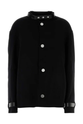 Elegant svart kashmirkappa