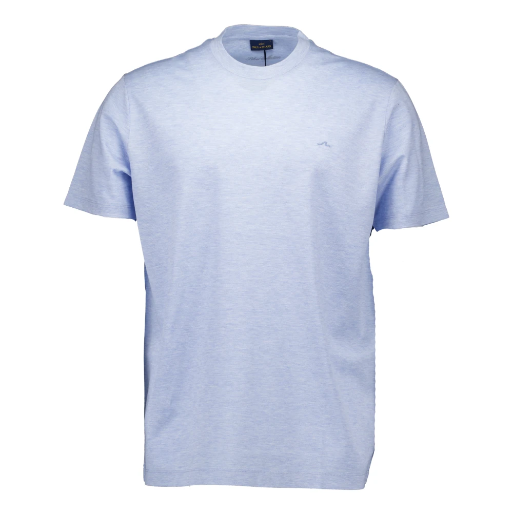 PAUL & SHARK Blauwe T-shirts Silver Collection Blue Heren