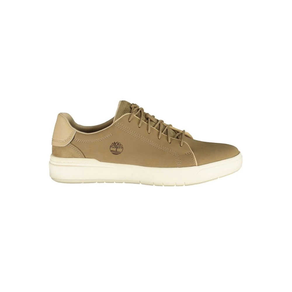 Timberland Beige Sneakers, Male, 11 Uk, Low Lace Sneaker With Contrasting Details