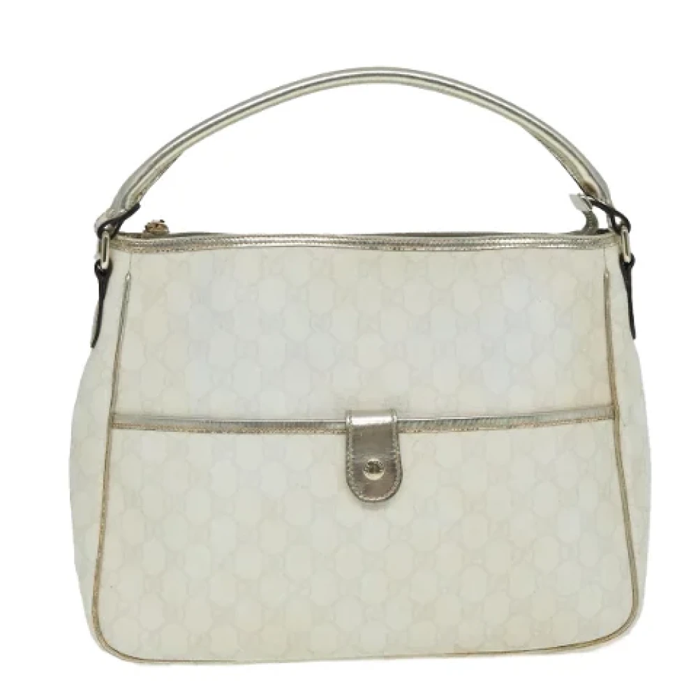 Gucci Vintage Pre-owned Canvas gucci-bags White Dames