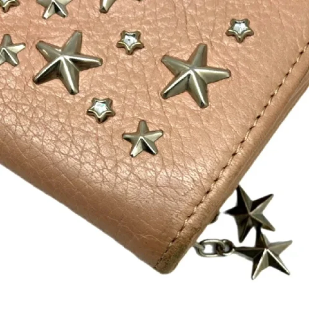 Jimmy Choo Pre-owned Leather wallets Pink Dames