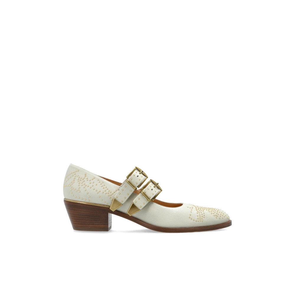 Chloé , Pumps, Female, Beige, 4 Uk, Susan Heeled Shoes