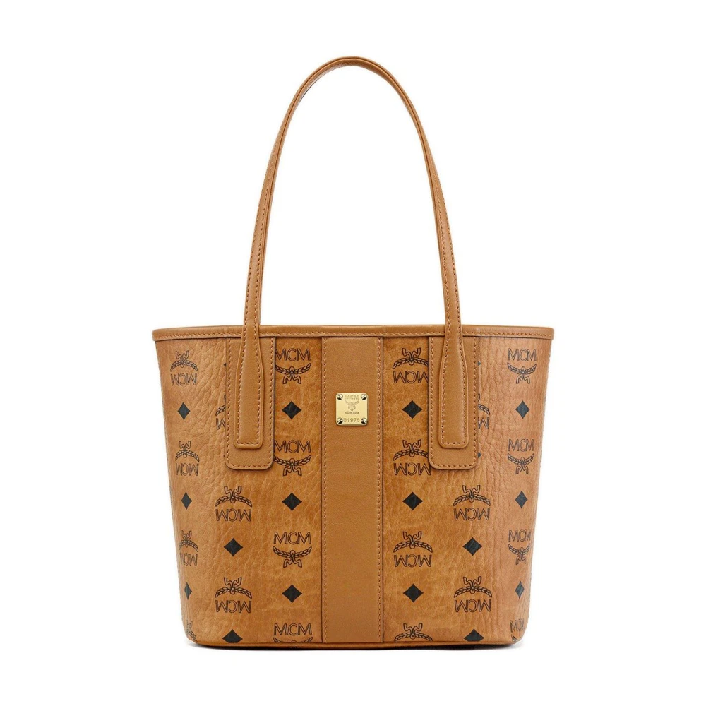 MCM Omkeerbare Liz Shopper in Visetos Brown Dames