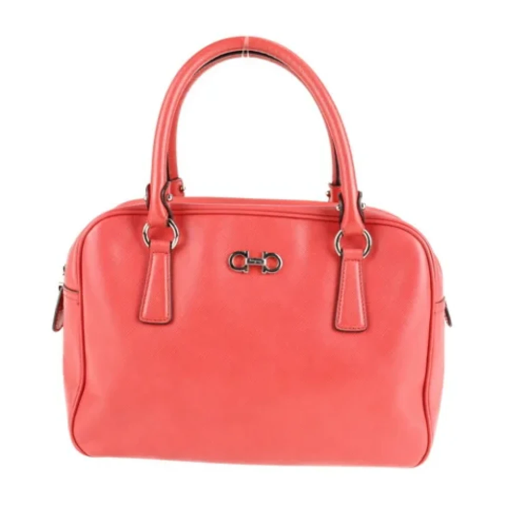 Salvatore Ferragamo Pre-owned Fabric handbags Pink Dames