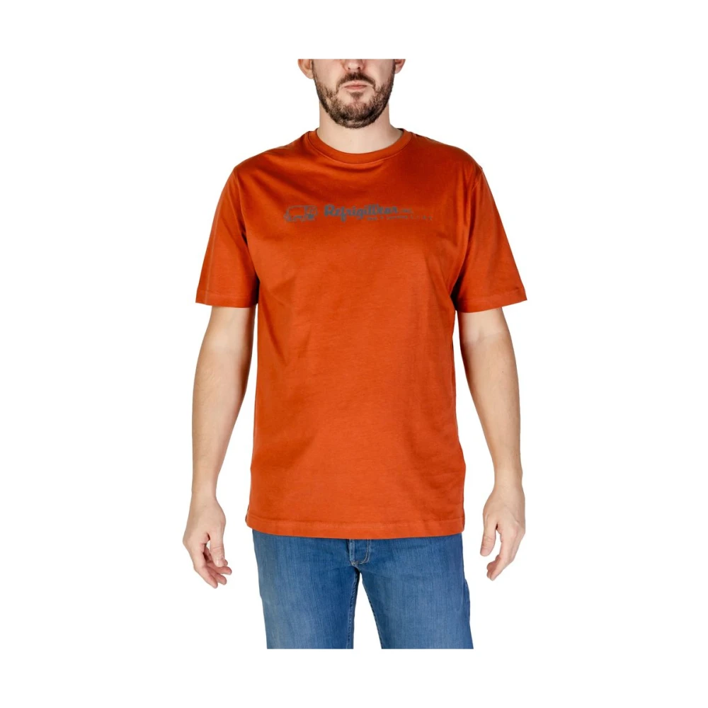 RefrigiWear Rode Katoenen T-shirt met korte mouwen Red Heren