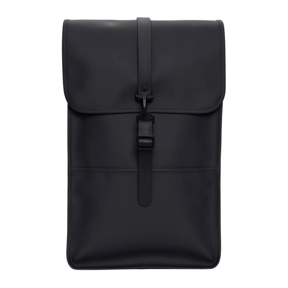 Rains Men's Black Backpacks, One Size, Waterproof Backpack With Laptop Pocket