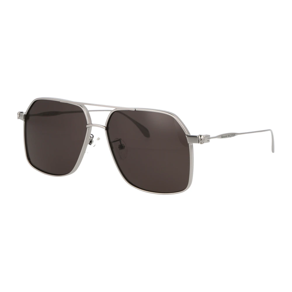 Alexander McQueen Stiliga solglasögon Am0372S Gray, Herr